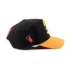 Streetwear 5-Panel Baseball Cap with Flat Embroidery and Rhinestone - View 10