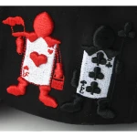 5-Panel Baseball Cap aus Streetwear mit Flat Embroidery und Rhinestone - View 3