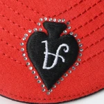 5-Panel Baseball Cap aus Streetwear mit Flat Embroidery und Rhinestone - View 4