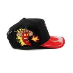 topi baseball 5 panel berbahan katun dengan emboss frekuensi tinggi dan Flat Embroidery - View 5