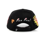 topi baseball 5 panel berbahan katun dengan emboss frekuensi tinggi dan Flat Embroidery - View 4