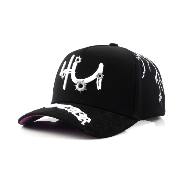 5片棒球帽立體繡平繡訂製款 - Premium OEM headwear detail