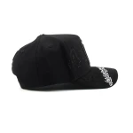 Streetwear 5-Panel Baseball Cap with Flat Embroidery and 3D Embroidery - View 5
