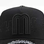 Streetwear 5-Panel Baseball Cap with Flat Embroidery and 3D Embroidery - View 8