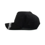 Streetwear 5-Panel Baseball Cap with Flat Embroidery and 3D Embroidery - View 3