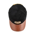 Streetwear 5-Panel Baseball Cap with Flat Embroidery and Rhinestone - View 6