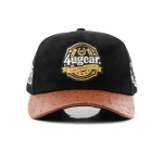 Streetwear 5-Panel Baseball Cap with Flat Embroidery and Rhinestone - View 2