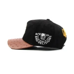 Streetwear 5-Panel Baseball Cap with Flat Embroidery and Rhinestone - View 3