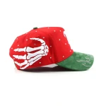topi baseball 5 panel berbahan katun dengan Flat Embroidery dan Rhinestone - View 5