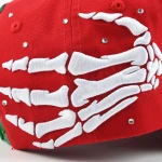 topi baseball 5 panel berbahan katun dengan Flat Embroidery dan Rhinestone - View 9