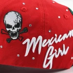 topi baseball 5 panel berbahan katun dengan Flat Embroidery dan Rhinestone - View 11