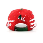 topi baseball 5 panel berbahan katun dengan Flat Embroidery dan Rhinestone - View 4