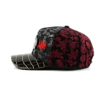 Streetwear 5-Panel Baseball Cap with Flat Embroidery and Metal Plate - View 3