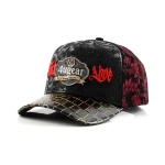 Streetwear 5-Panel Baseball Cap with Flat Embroidery and Metal Plate - View 1