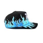 gorra de beisbol de 5 paneles de algodon con bordado 3D y Flat Embroidery - View 5