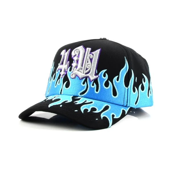 gorra de beisbol de 5 paneles de algodon con bordado 3D y Flat Embroidery - Premium OEM headwear detail