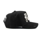 gorra de beisbol de 5 paneles de denim con bordado aplicado y serigrafia - View 9