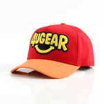 5-Panel Baseball Cap with Rhinestone and 3D Embroidery - View 1
