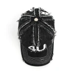 gorra de beisbol de 5 paneles de algodon con bordado aplicado y bordado de ribete - View 6