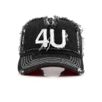 gorra de beisbol de 5 paneles de algodon con bordado aplicado y bordado de ribete - View 2