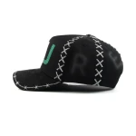Streetwear 5-Panel Baseball Cap with Rhinestone and 3D Embroidery - View 8