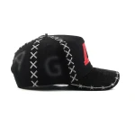 Streetwear 5-Panel Baseball Cap with Rhinestone and 3D Embroidery - View 10