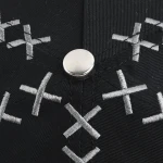 Streetwear 5-Panel Baseball Cap with Rhinestone and 3D Embroidery - View 2