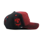 gorra de beisbol de 5 paneles de Streetwear con bordado aplicado y Flat Embroidery - View 9