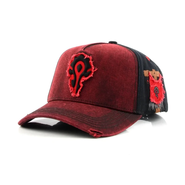 gorra de beisbol de 5 paneles de Streetwear con bordado aplicado y Flat Embroidery - Premium OEM headwear detail