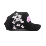 topi baseball 5 panel berbahan katun dengan bordir chenille dan bordir tepi - View 5