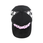 topi baseball 5 panel berbahan katun dengan bordir chenille dan bordir tepi - View 6