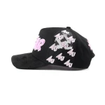 topi baseball 5 panel berbahan katun dengan bordir chenille dan bordir tepi - View 3