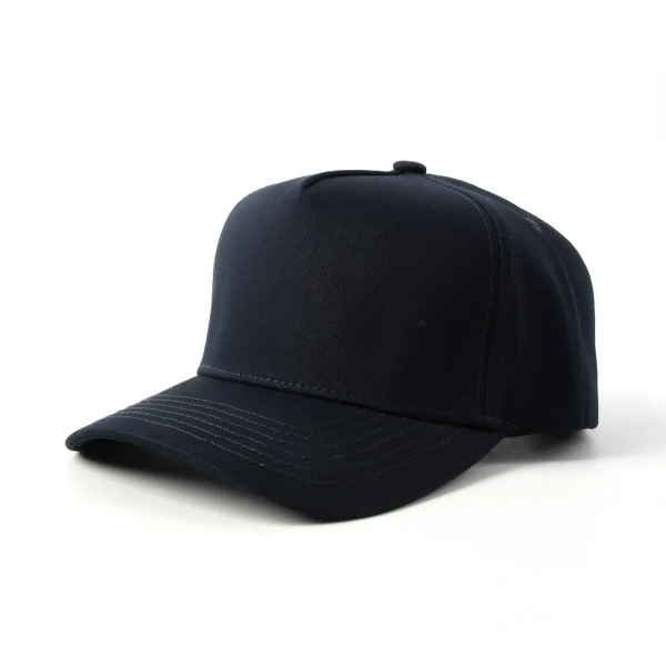 면 5패널 베이스볼 캡 - Premium OEM headwear detail