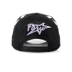 cappellino da baseball a 5 pannelli in cotone con ricamo ciniglia e ricamo bordato - View 8