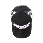 cappellino da baseball a 5 pannelli in cotone con ricamo ciniglia e ricamo bordato - View 10