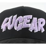 cappellino da baseball a 5 pannelli in cotone con ricamo ciniglia e ricamo bordato - View 4
