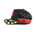gorra de beisbol de 5 paneles de algodon con bordado de ribete y Flat Embroidery - View 8