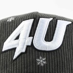 gorra de beisbol de 5 paneles de Corduroy con bordado 3D y Flat Embroidery - View 4
