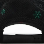 gorra de beisbol de 5 paneles de Corduroy con bordado 3D y Flat Embroidery - View 3