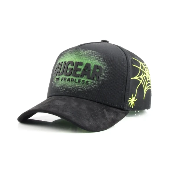 Streetwear 5-Panel Baseball Cap with Flat Embroidery - Premium OEM headwear detail