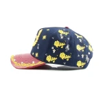 Streetwear 5-Panel Baseball Cap with Flat Embroidery and Rhinestone - View 7