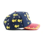 Streetwear 5-Panel Baseball Cap with Flat Embroidery and Rhinestone - View 9