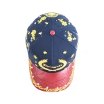 Streetwear 5-Panel Baseball Cap with Flat Embroidery and Rhinestone - View 10