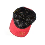 Streetwear 5-Panel Baseball Cap with Flat Embroidery and Rhinestone - View 11