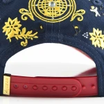 Streetwear 5-Panel Baseball Cap with Flat Embroidery and Rhinestone - View 3