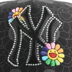 topi baseball 5 panel berbahan katun dengan Flat Embroidery dan Rhinestone - View 5