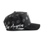 topi baseball 5 panel berbahan katun dengan Flat Embroidery dan Rhinestone - View 9