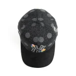 topi baseball 5 panel berbahan katun dengan Flat Embroidery dan Rhinestone - View 10
