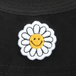 topi baseball 5 panel berbahan katun dengan Flat Embroidery dan Rhinestone - View 3