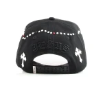 casquette baseball 5 panneaux en coton avec Flat Embroidery et Rhinestone - View 8
